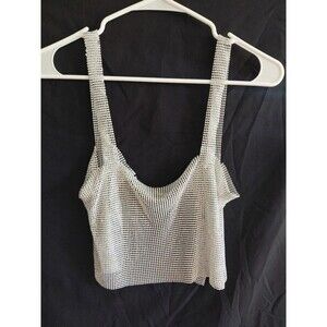 Forever 21 silver rhinestone top